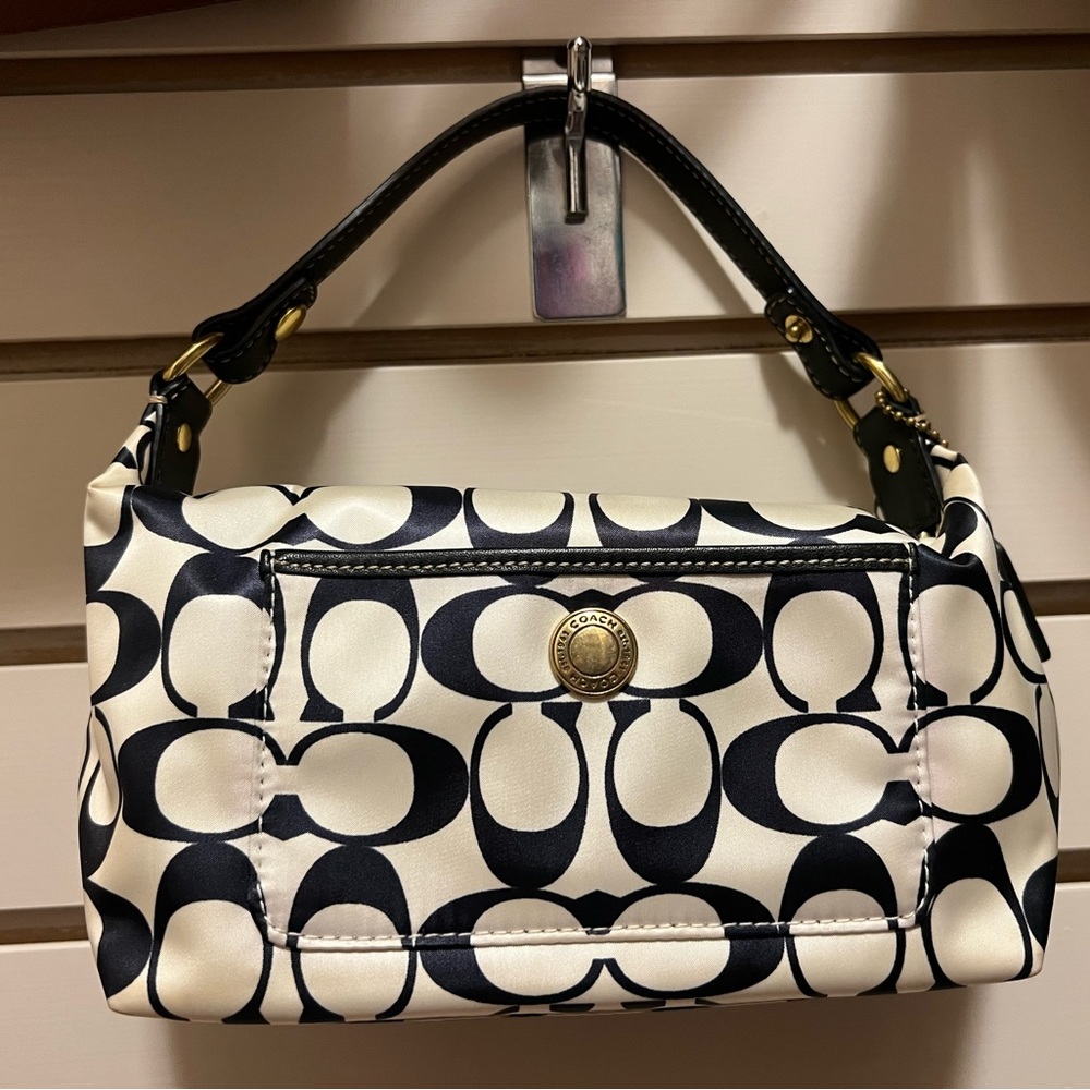 Small B&W Monogram Coach Purse